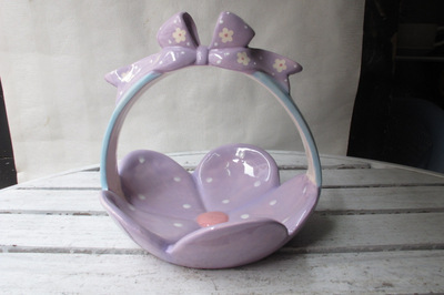 【陶瓷精致水果籃.果盤 家居裝飾擺件 商務禮品 送禮佳品批發7149】價格,廠家,圖片,陶瓷工藝品,福建省德化縣利源陶瓷-